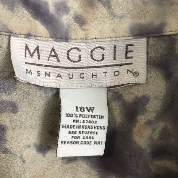 Print sheer shirt - Picture 2 of 3